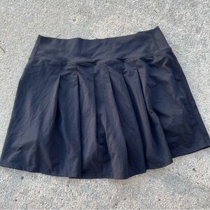 Vuori skirt pleated black womens medium